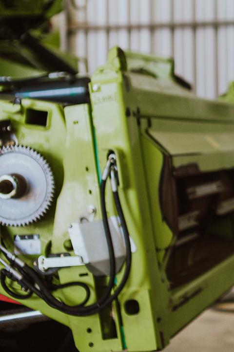 Image of agricultural machinery close up
